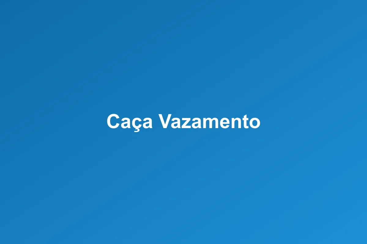 Caça vazamento em Osasco